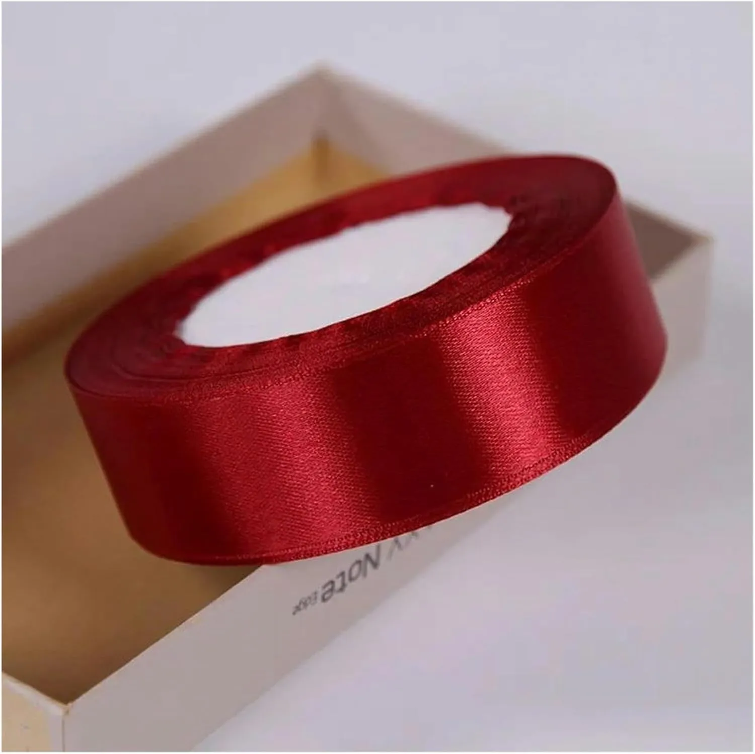 Ivory Satin,Christmas Ribbons, Stain Wrap Ribbon Decorative Ribbon Silk Satin Ribbons Christmas Wedding Decoration Wrapping Wine Red Ribbons(Navy Blue,6mm)