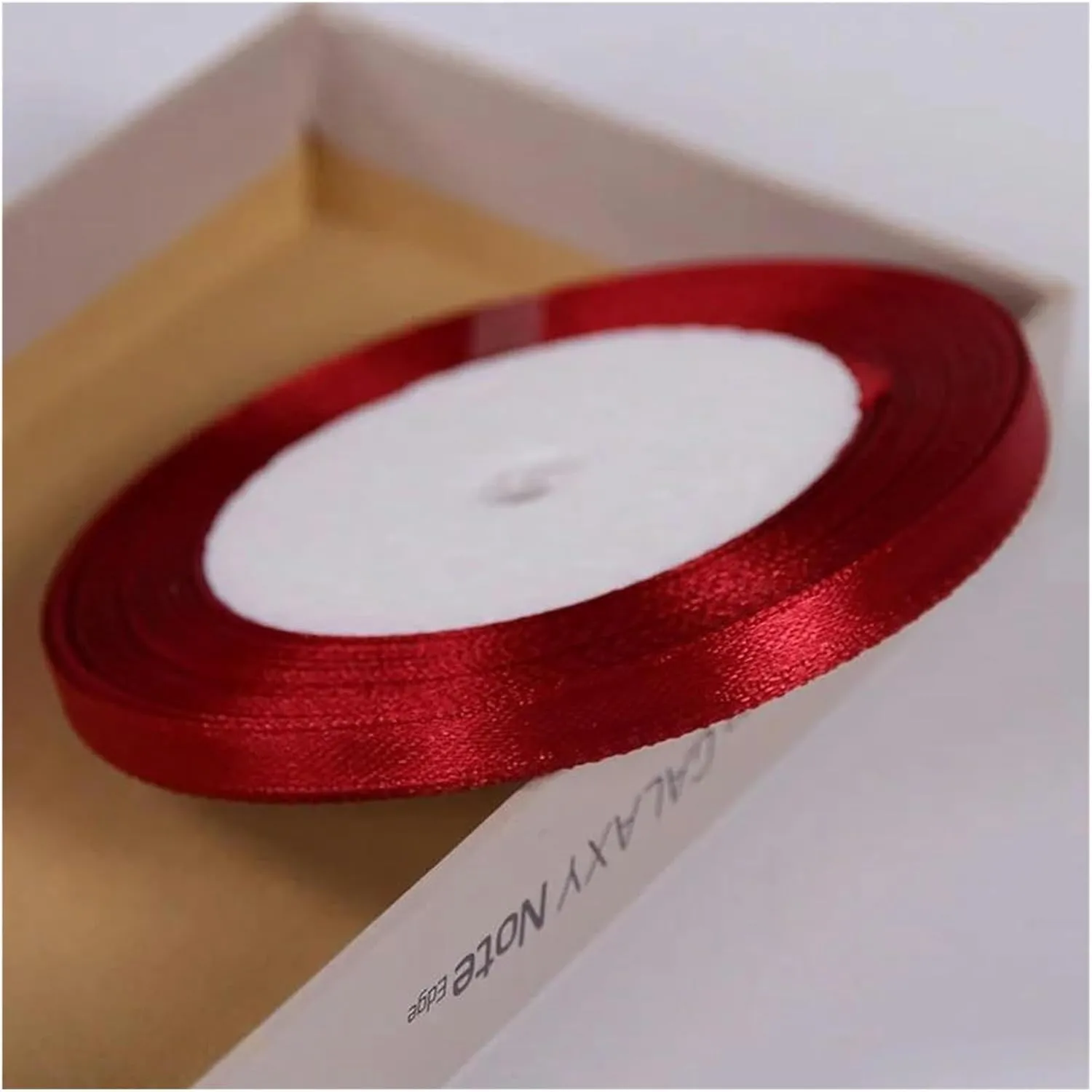 Ivory Satin,Christmas Ribbons, Stain Wrap Ribbon Decorative Ribbon Silk Satin Ribbons Christmas Wedding Decoration Wrapping Wine Red Ribbons(Navy Blue,6mm)