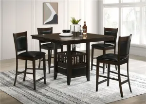 Jaden 5-piece Dining Room Set Espresso and Black - 100958-S5