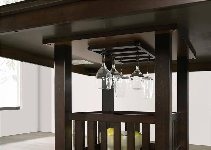 Jaden 5-piece Dining Room Set Espresso and Black - 100958-S5