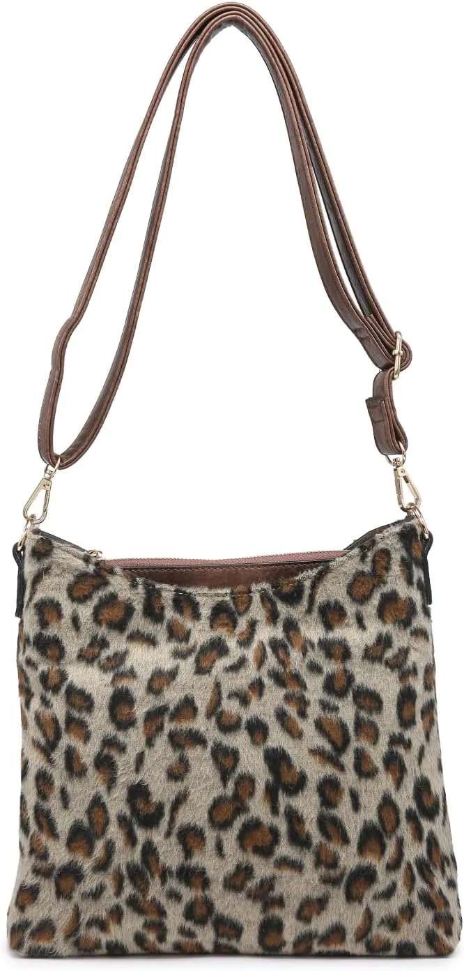 JEN & CO. Emma Crossbody Bags for Women Trendy Vegan Leather Purses Shoulder Handbags with Adjustable Strap