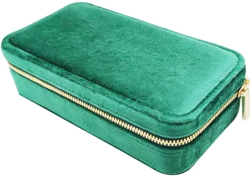 Jewelry Display Box Watch Case Jewelry Box Double Layer Velvet Cloth Jewelry Storage Box Portable Jewelry Earrings Ring Box Jewelry Packaging Box Jewelry Display Box (Color : B)