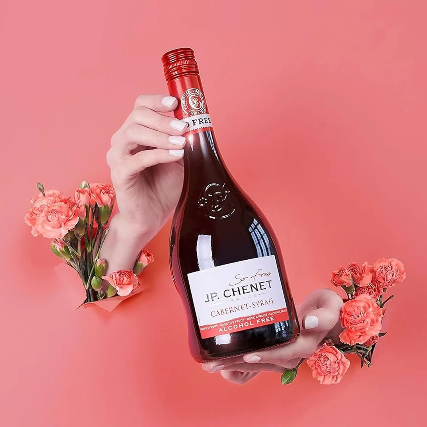 JP Chenet Cabernet Syrah Alcohol-Free Non-Alcoholic Red Wine, 750ml