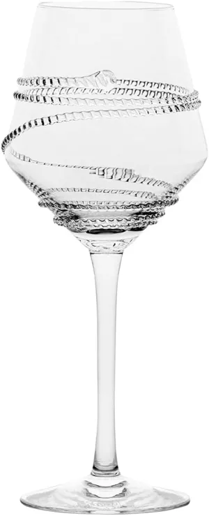 Juliska Chloe Stemmed White Wine Glass - Bohemian Glassware