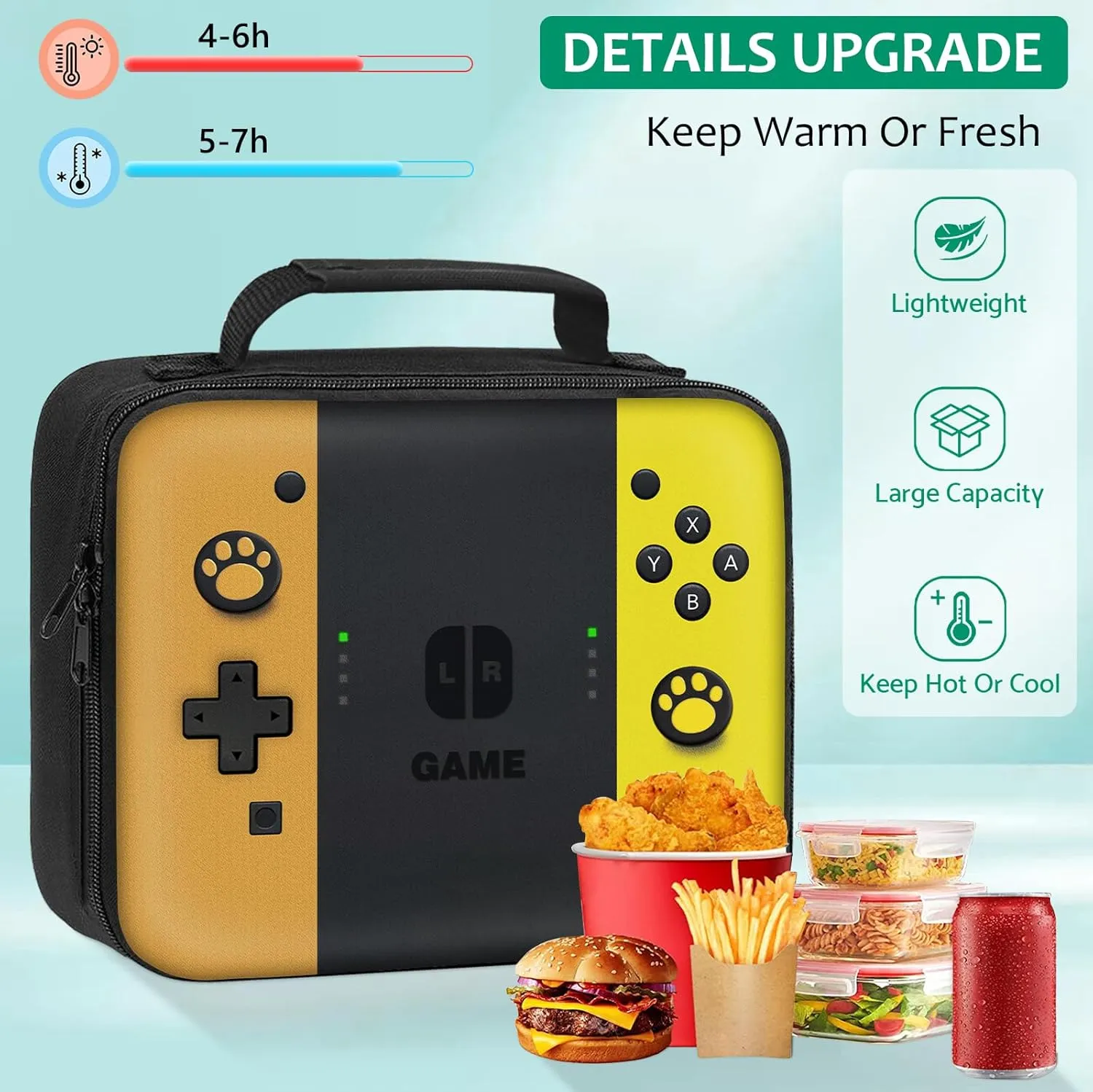 Kids Backpack For Boys，Gamer Boys Backpack For Children Teens Elementary Middle School, 17″ Students Bookbag