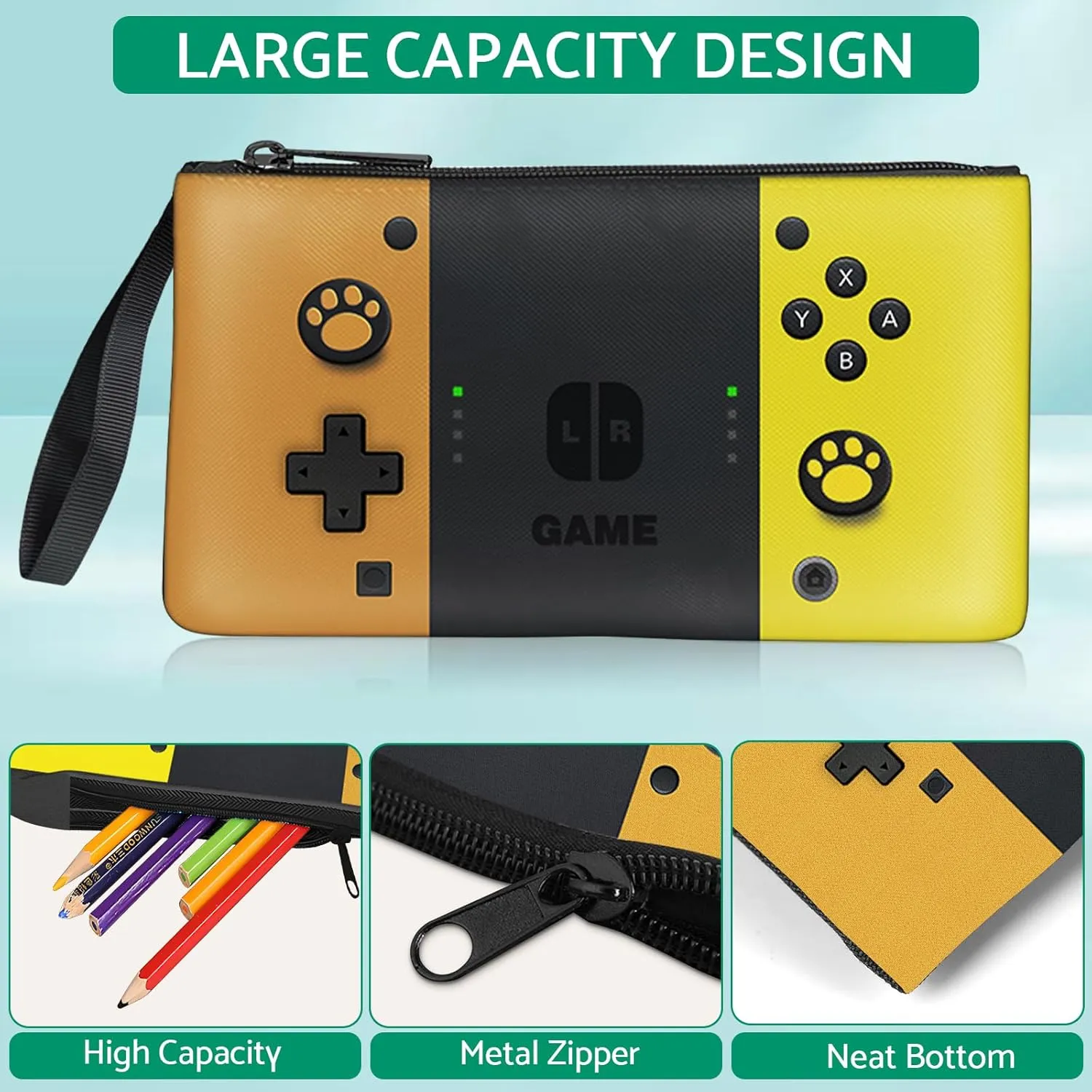 Kids Backpack For Boys，Gamer Boys Backpack For Children Teens Elementary Middle School, 17″ Students Bookbag
