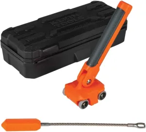 Klein Tools 50611 Magnetic Wire Puller, Pulls Electrical Wire Behind Walls/Tight Spaces, Stainless-Steel Leader, Cable Pulling, Rare Magnet