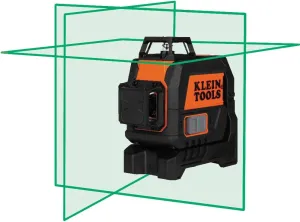 Klein Tools 93CPLG Compact Self-Leveling Laser Level, Bright Green 360-Degree Laser Planes, Rechargeable, Magnetic Mount
