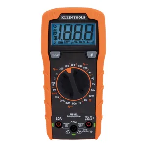 Klein Tools MM325 Multimeter, Digital Manual-Ranging 600V AC/DC Voltage Tester, Tests Batteries, Current, Resistance, Diodes, and Continuity