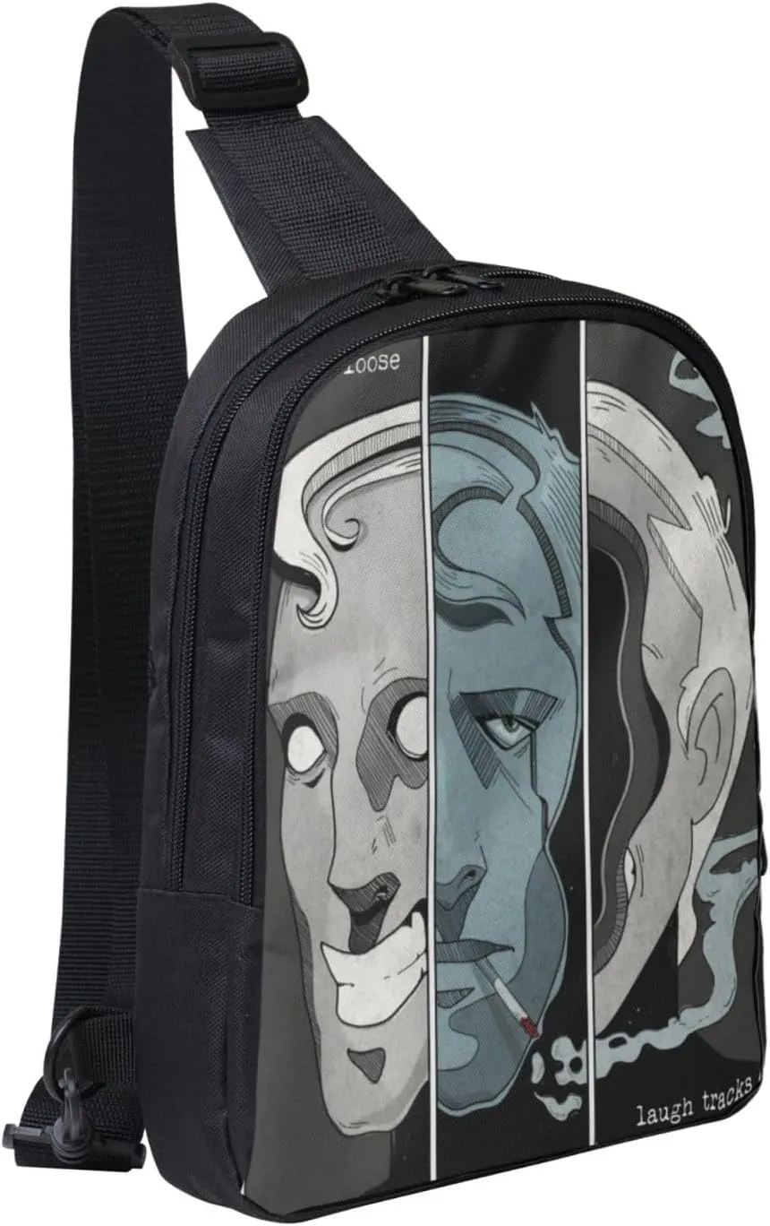 Knocked Music Loose Crossbody Bags for Women Men, Travel Hiking Sling Bag, Lightweight Handbag, Chest Purse Backpack