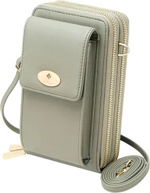 KUKOO Small Crossbody Bag Cell Phone Purse Wallet with Credit Card Slots for Women