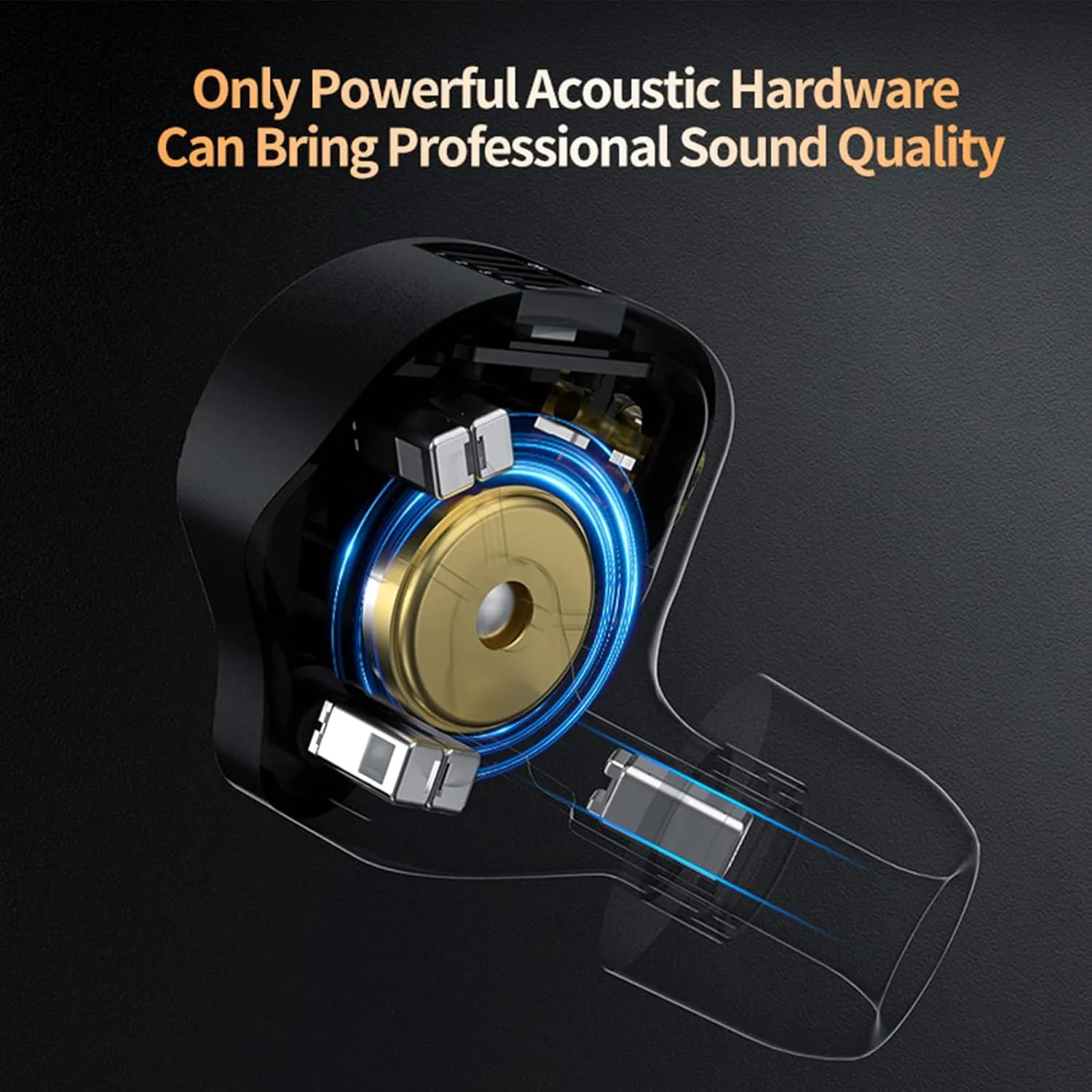 KZ ZS12 PRO X in Ear Monitor IEM Headphones,1DD 5BA Hybrid Wired Gaming Earbuds,KZ Earbuds Earphones,Best in Ear Headphones with 2PIN Cable for Audiophile (Dark Black, with Microphone)…