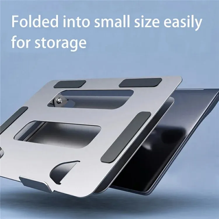L303 Aluminum Alloy Adjustable Tablet Stand for Devices Up To 17.3 Inch Foldable Cooling Laptop Riser
