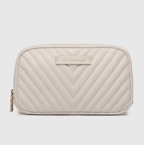 Lacey Quilted Makeup Bag