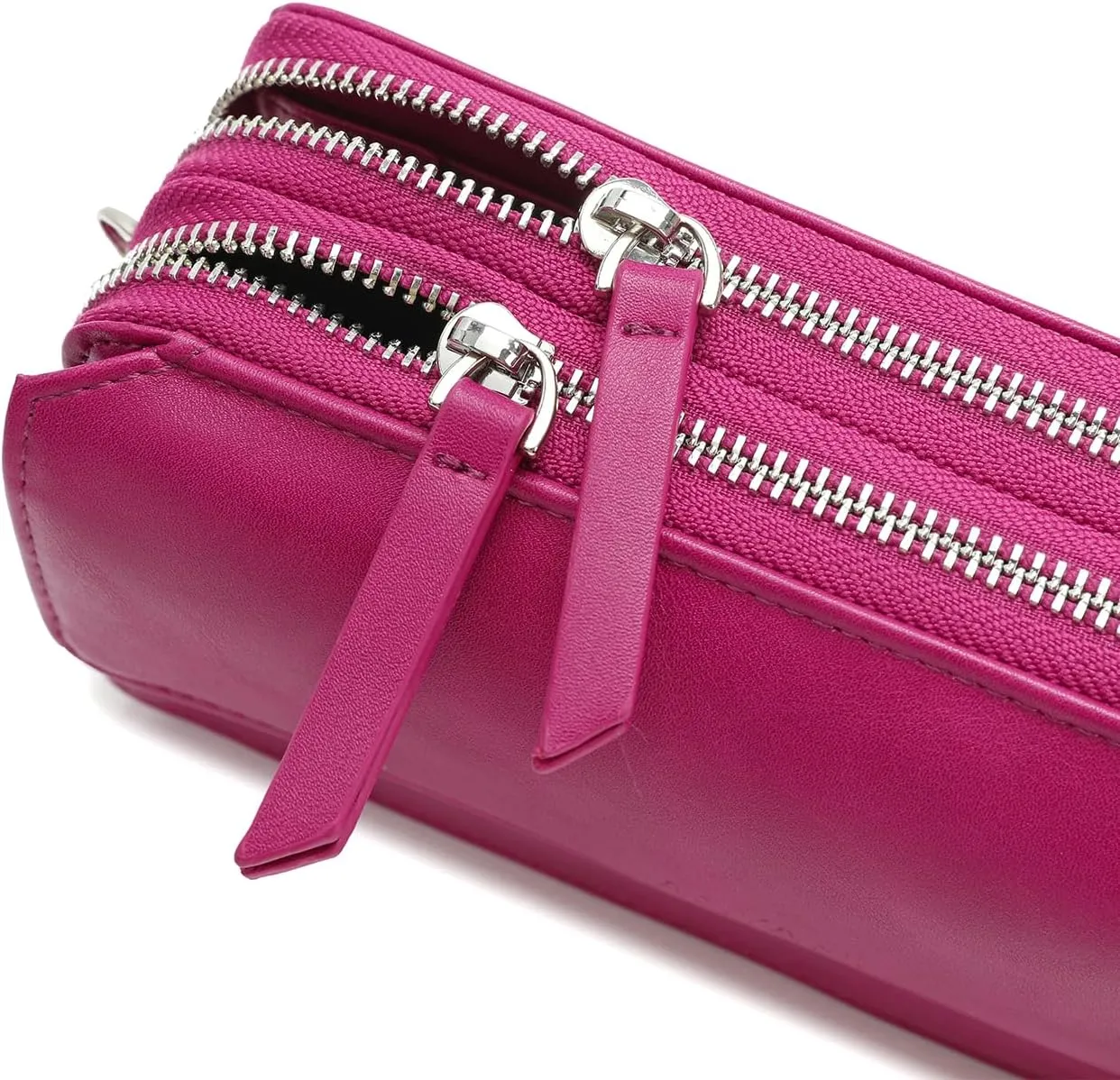 Lanyani RFID Crossbody Wallet Wristlet Purse with Phone Pocket For Women Vegan Leather