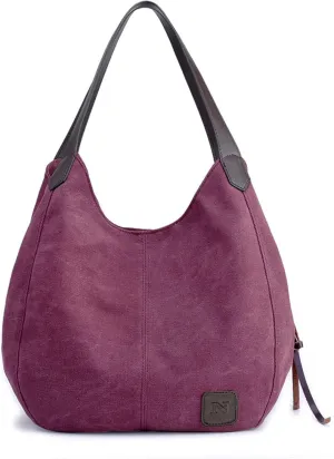 Large Canvas Tote Bag For Women Work With Pocket Summer Purses for Women