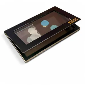 Large Magnetic Makeup Palette, Empty Magnetic Palette, Universal Magnet makeup palette for Eyeshadows, Powders, Customizable Beauty Organizer with Clear Window