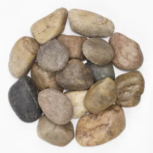 Large River Stones 2-3 Inch, 10lbs - Perfect for Patio Landscaping, Pond Surrounds, Flower Beds, Walkway Edging, Garden Decor, and Outdoor Landscaping with Natural Polished Texture