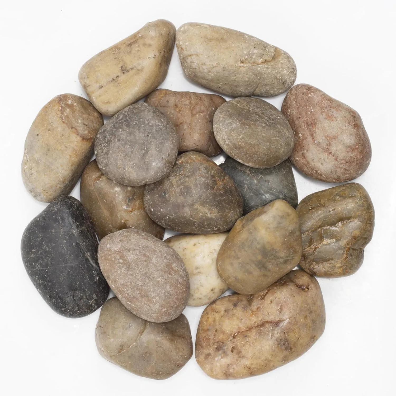 Large River Stones 2-3 Inch, 10lbs - Perfect for Patio Landscaping, Pond Surrounds, Flower Beds, Walkway Edging, Garden Decor, and Outdoor Landscaping with Natural Polished Texture