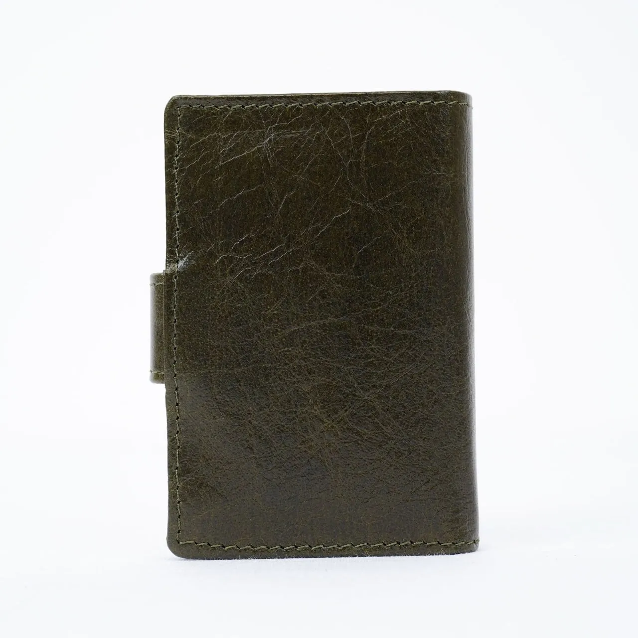 Leather Card Holder - Reseda Green