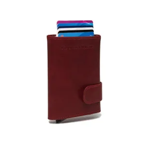Leather Card Holder - The Chesterfield Brand Mannheim Wine Red