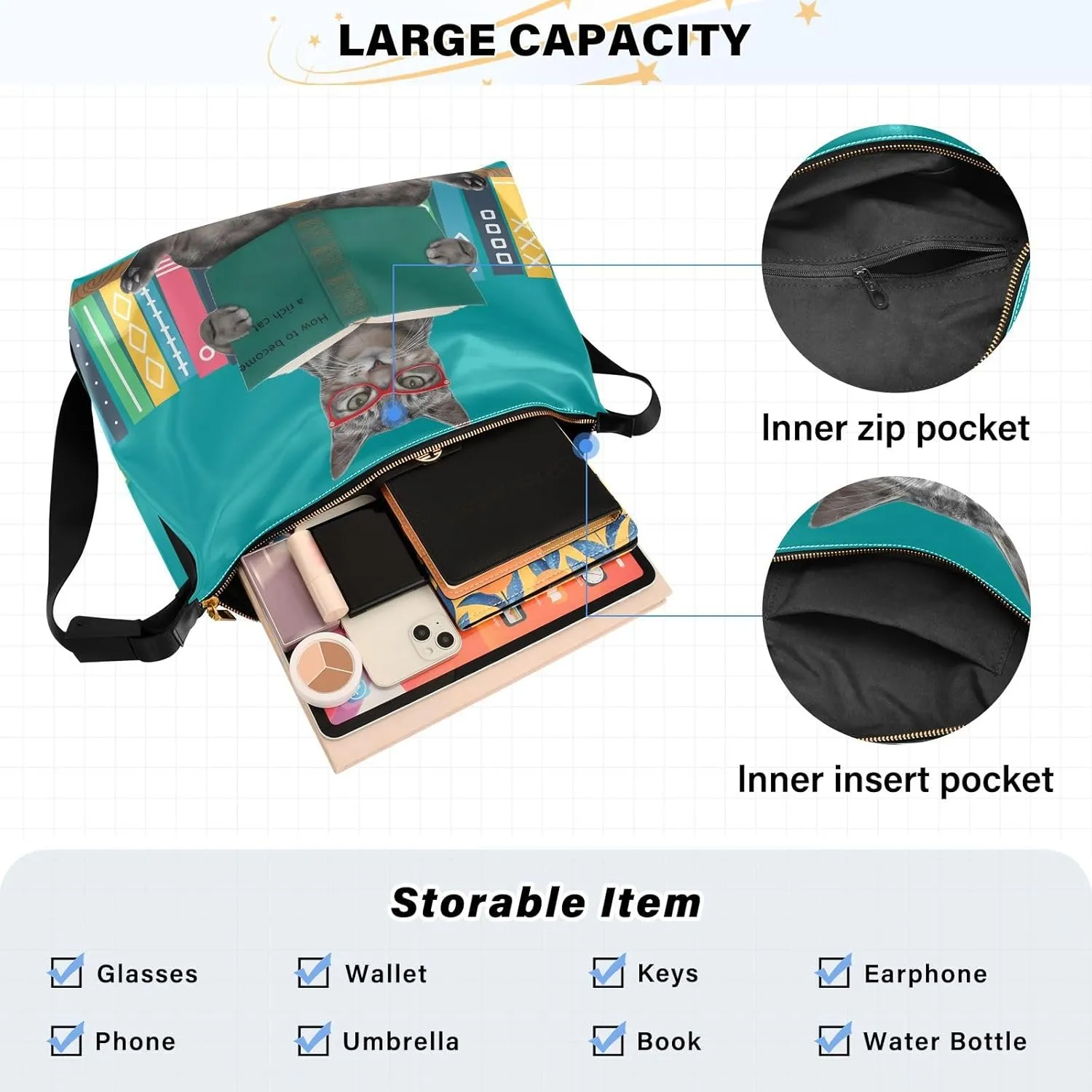 Leather Crossbody Bag & Purse - Women's Tote & Shoulder Bag