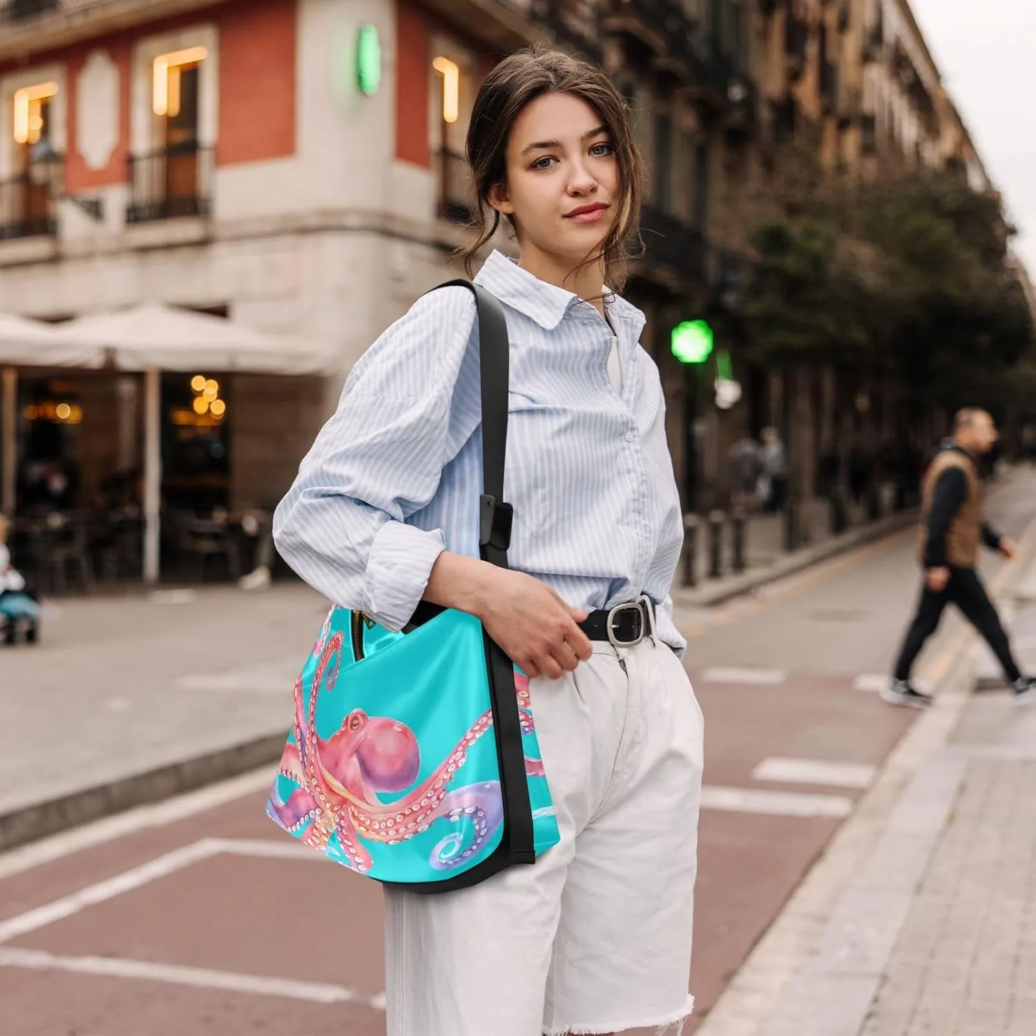 Leather Crossbody Bag for Women,Leather Crossbody Purse Leather Tote Bag Lady Shoulder Bag