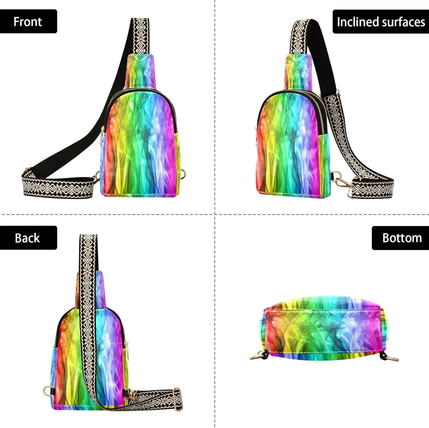 Leather Crossbody Bag for Women,Leather Crossbody Purse Leather Tote Bag Lady Shoulder Bag