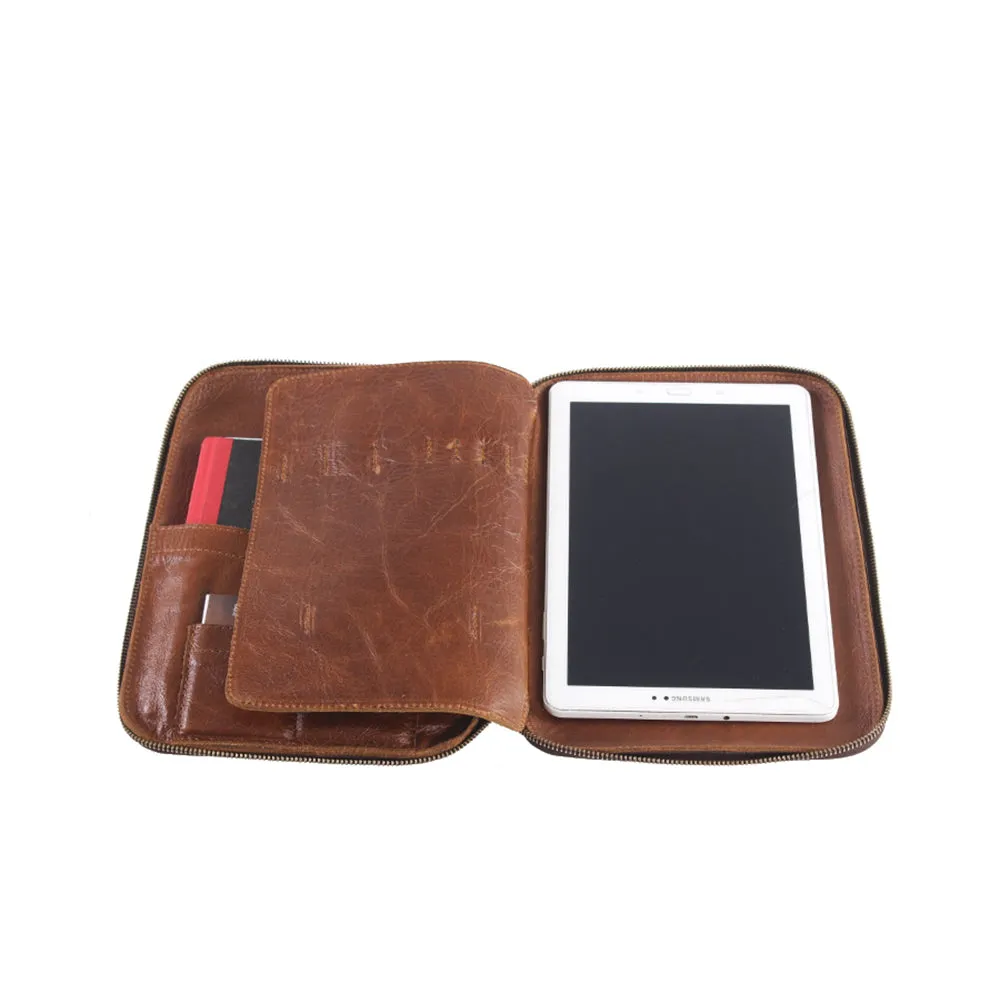 Leather iPad Pouch