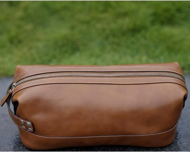 Leather Shaving Kit - Large
