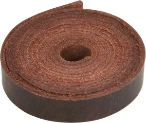 Leather Strap - Full Grain Buffalo Leather Strips for Crafts – Brown Leather Straps Ideal for Arts and Crafts, Tooling, Jewelry, DIY Home Decor, & More - Durable Tooling Leather Strip (0.5" x 60")