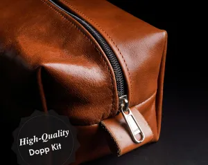 Leather Toiletry Bag for Travel