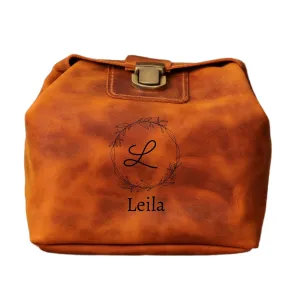 Leather Toiletry Bag for Women, Custom Makeup Bag, Personalized Travel Bag, Leather Toiletry Bag, Make Up Bag, Women Custom Dopp Kit, Personalized Gifts Makeup Travel Bag, Makeup Pouch Leather Travel Bag