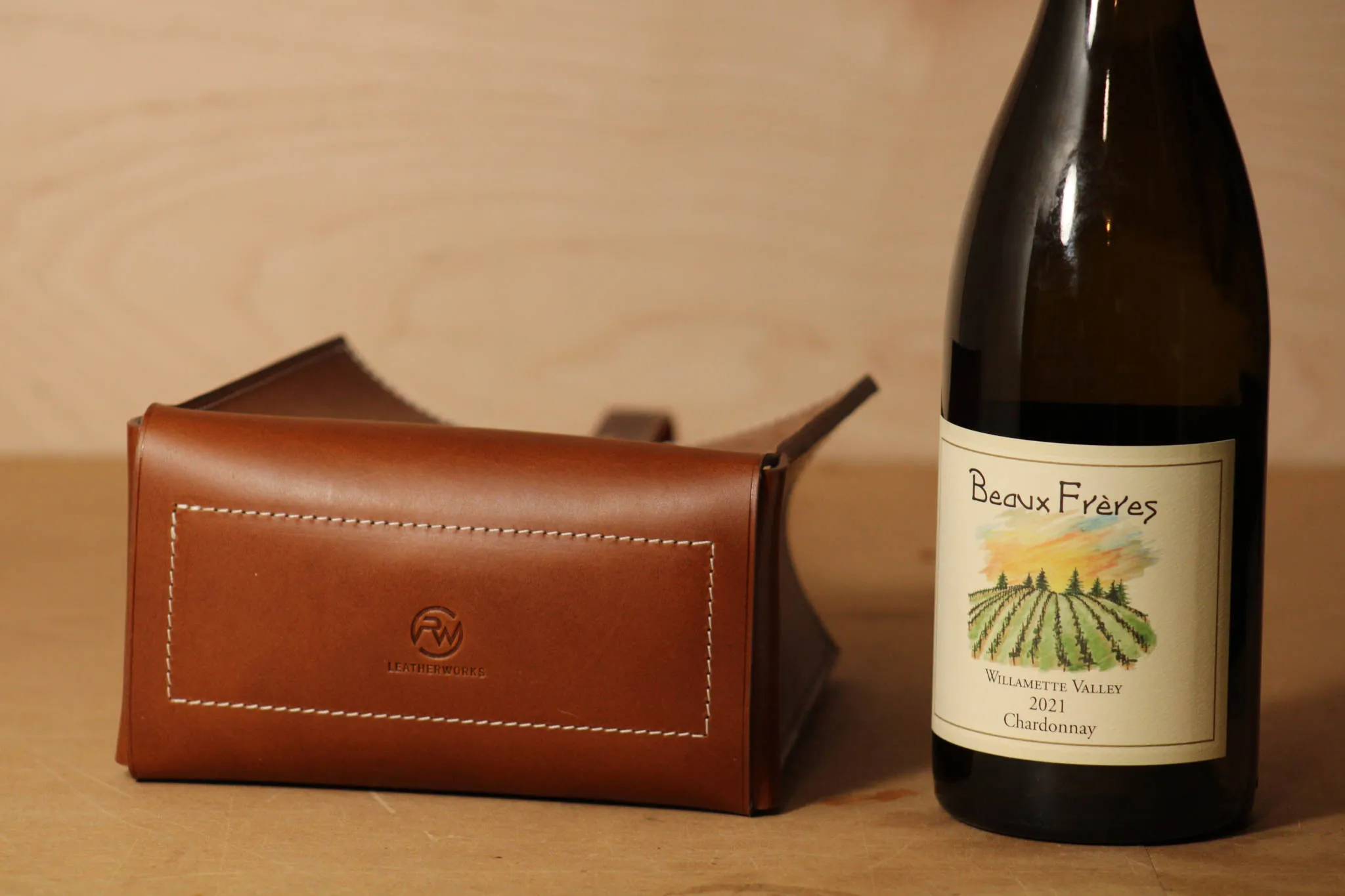 Leather Wine Bag