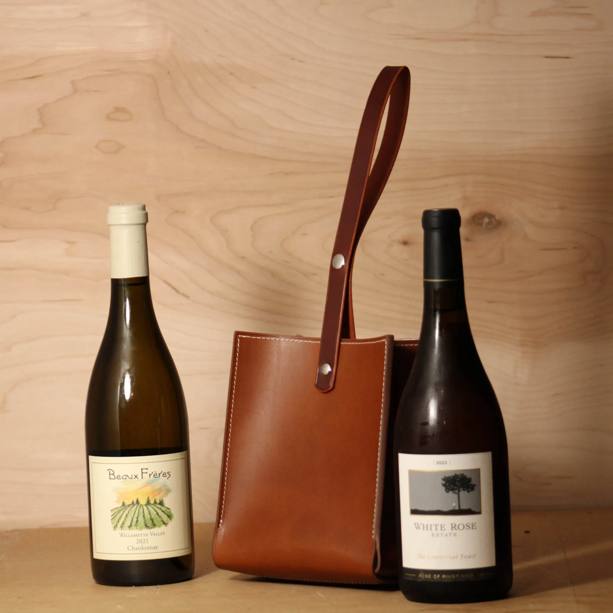 Leather Wine Bag