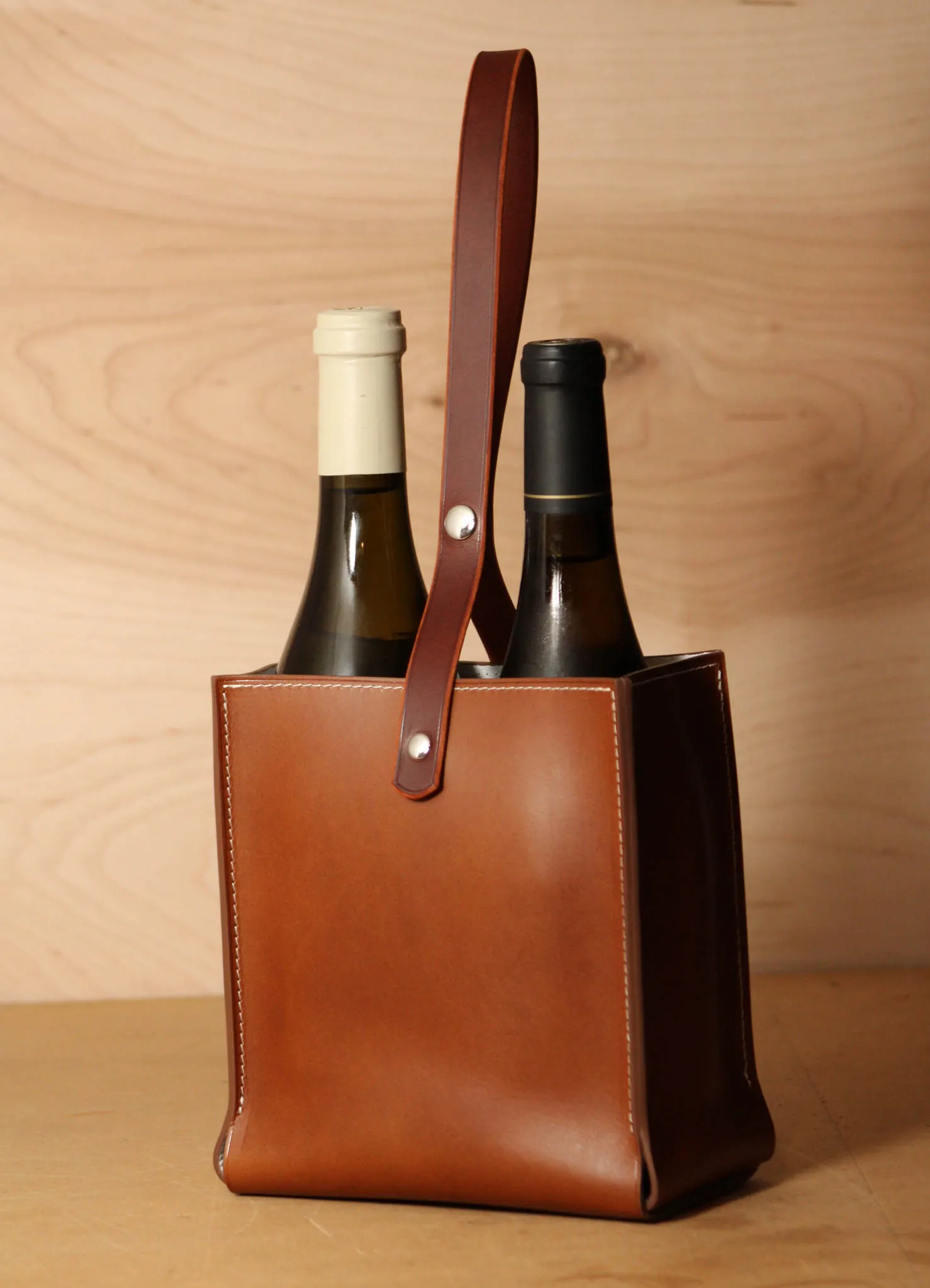 Leather Wine Bag