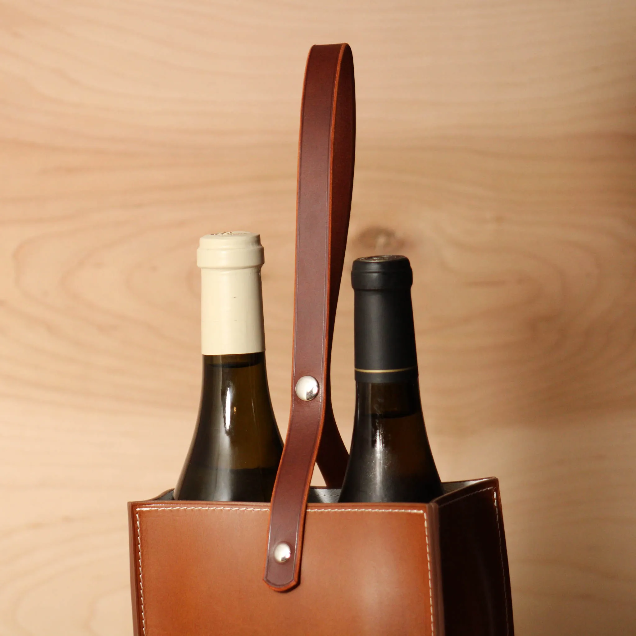 Leather Wine Bag