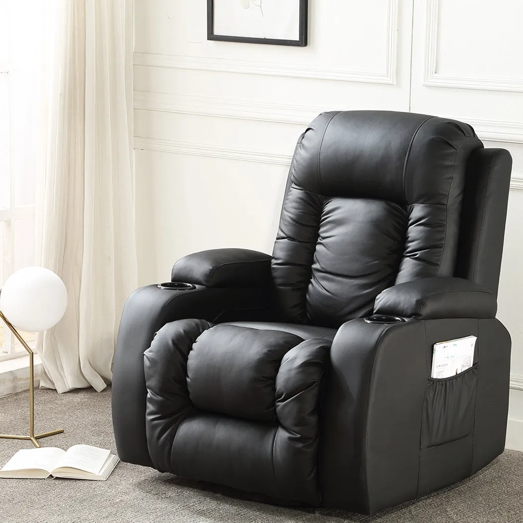 Levede Massage Sofa Chair Recliner 360