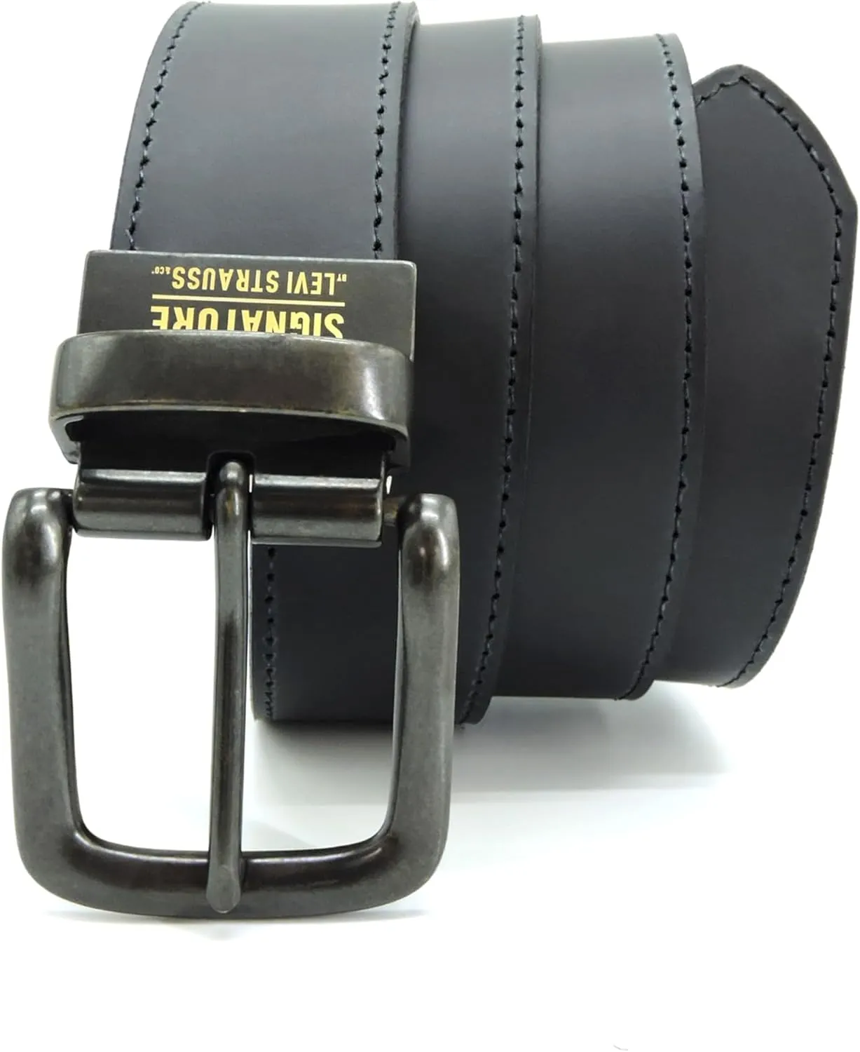 Levi Strauss Signature - Premium Leather Reversible Belt for Men for Jeans, Work, Dress & Casual pants | Cinturon Para Hombre