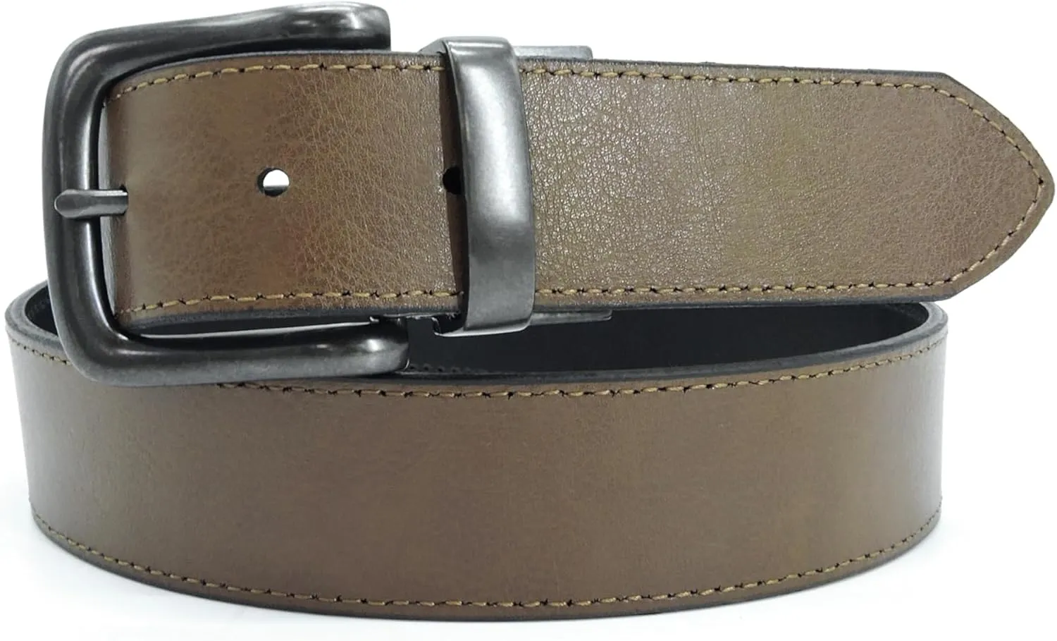 Levi Strauss Signature - Premium Leather Reversible Belt for Men for Jeans, Work, Dress & Casual pants | Cinturon Para Hombre