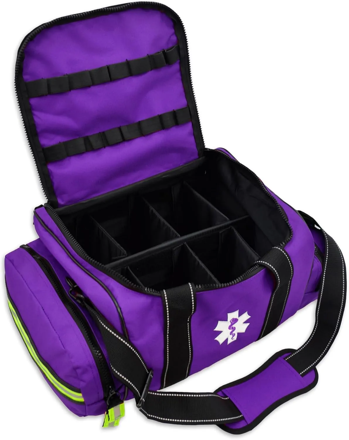 Lightning X Customizable Large EMT Medic First Responder EMS Trauma Jump Bag w/Embroidered Name - PURPLE