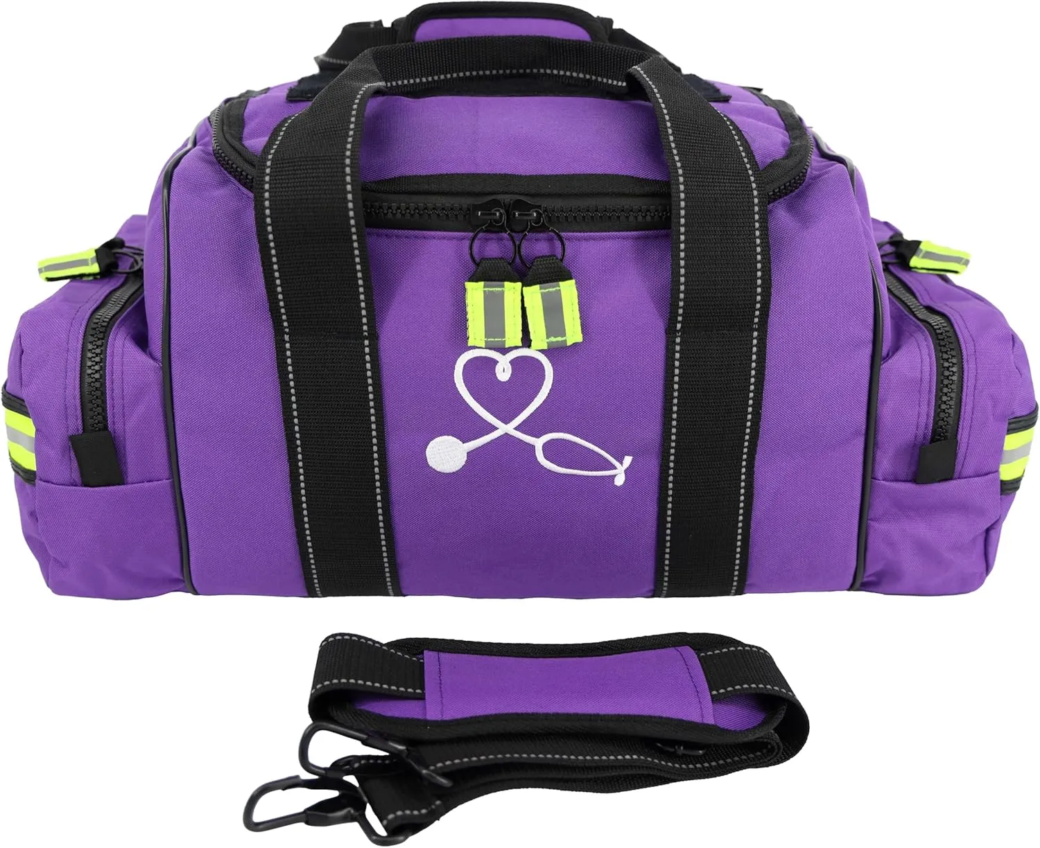 Lightning X Customizable Large EMT Medic First Responder EMS Trauma Jump Bag w/Embroidered Name - PURPLE
