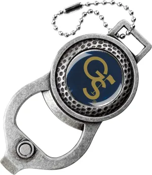 LinksWalker Collegiate Bag Tag with Magnetic Golf Ball Marker