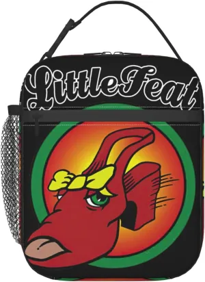 Little Music Feat Lunch Bags Reusable Lunch Box Stylish Leakproof Tote Bag Lunch Container Meal Holder Lightweight Handbag Zipper Cooler Bags for Beach