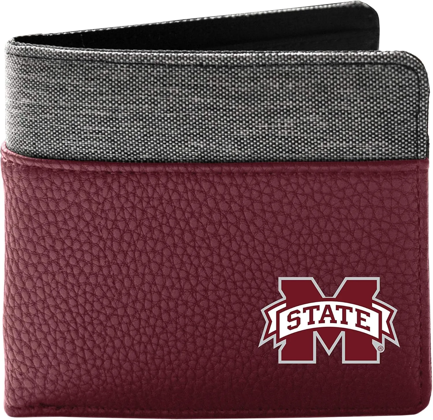Littlearth NCAA Unisex-Adult Soft Pebble Faux Leather Bi-Fold Wallet