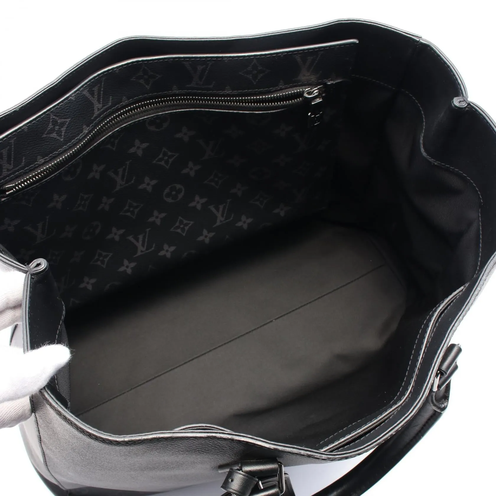 Louis Vuitton Monogram Eclipse Leather PVC Tote Bag
