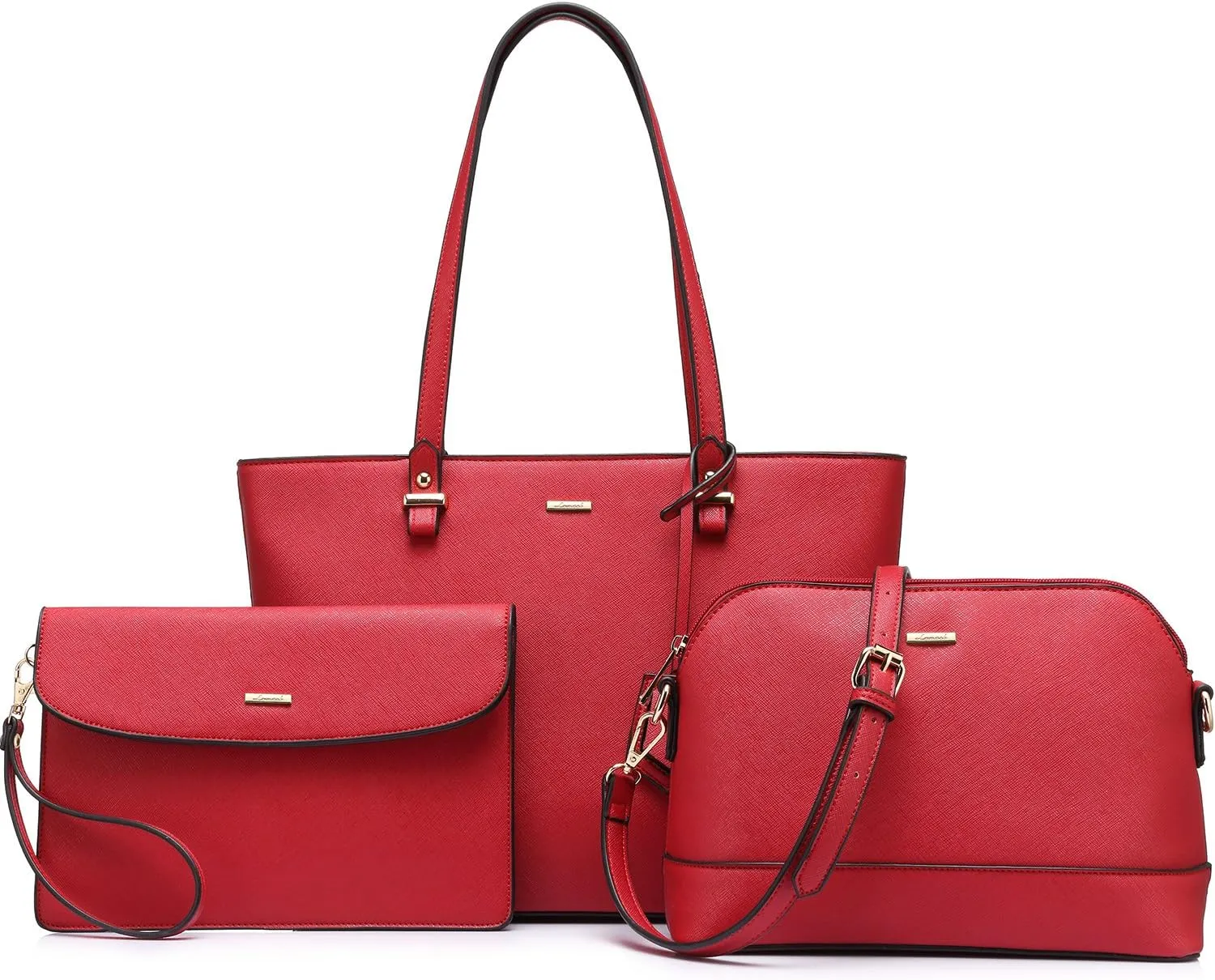 LOVEVOOK Handbags for Women Shoulder Bags Tote Satchel Hobo 3pcs Purse Set