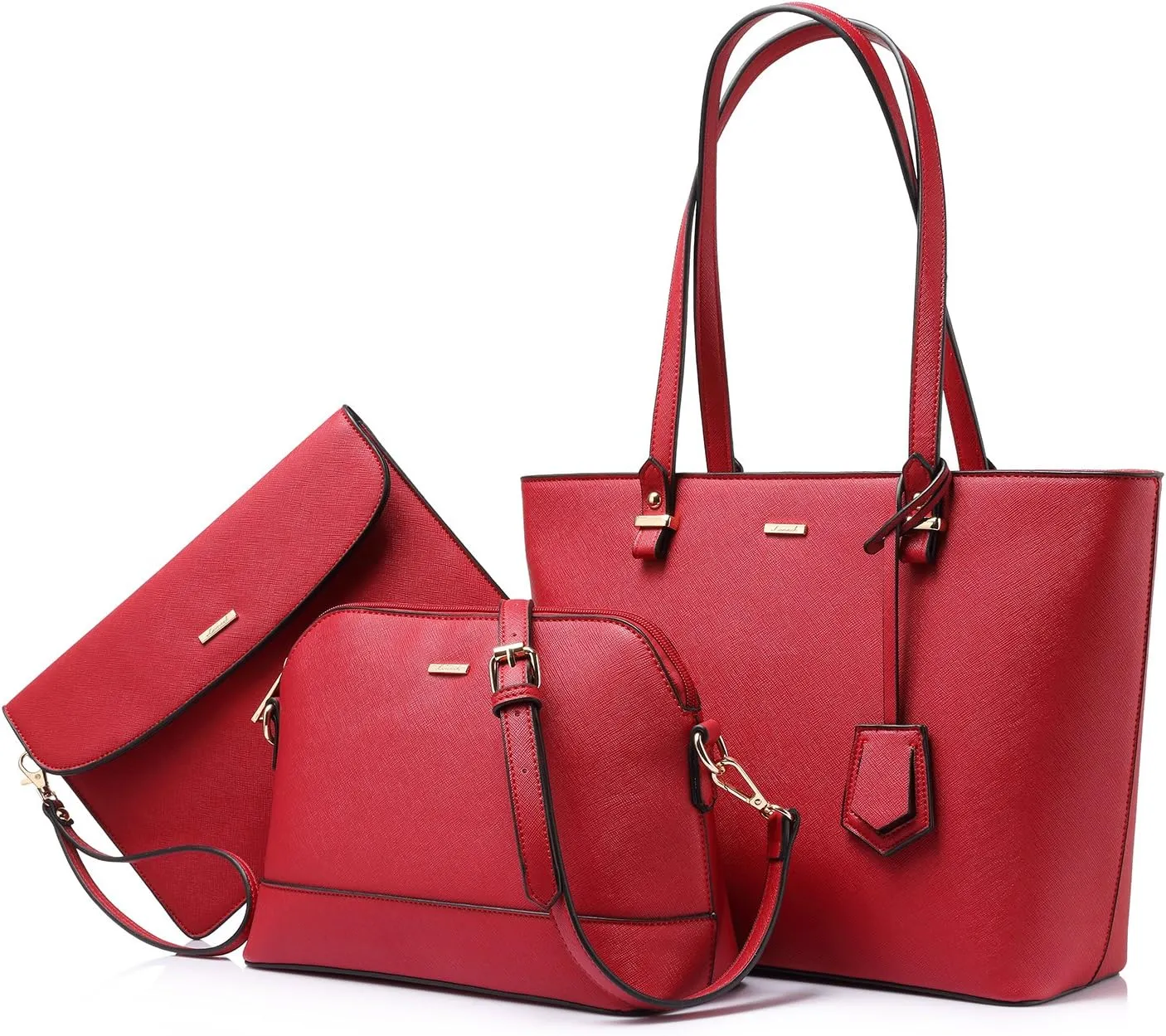 LOVEVOOK Handbags for Women Shoulder Bags Tote Satchel Hobo 3pcs Purse Set