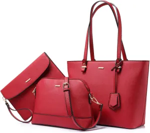 LOVEVOOK Handbags for Women Shoulder Bags Tote Satchel Hobo 3pcs Purse Set