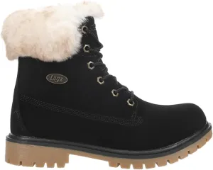 Lugz Rucker Hi Fur Black/Cream/Gum 7.5 B (M)